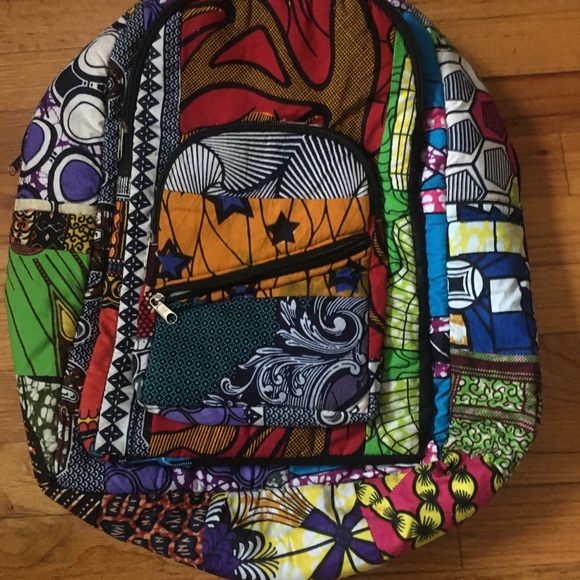 African print backpack - Picture 1 of 3